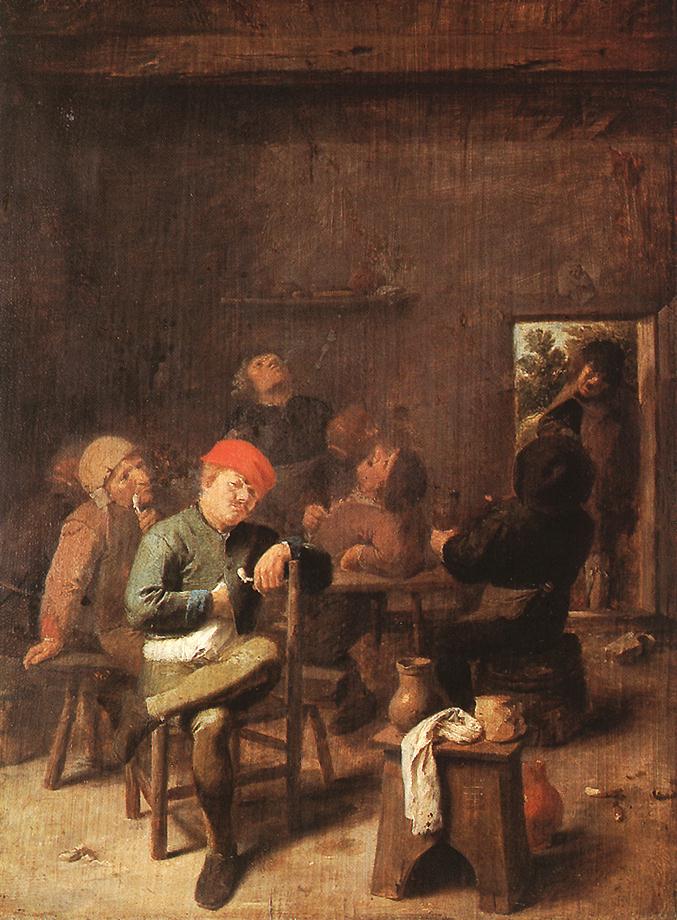Peasants Smoking and Drinking f